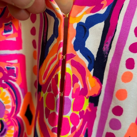 Lilly Pulitzer Carlotta Stretch Shift Pink Fusion - Picture 11 of 13